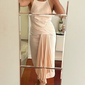 Acler Cream Asymmetrical Dress